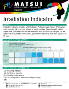 Irradiation indicator flyer
